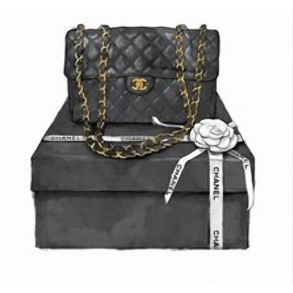 Instinct Style Boxed Runway‎ Chanel Hand Embellished Framed Wall Decor